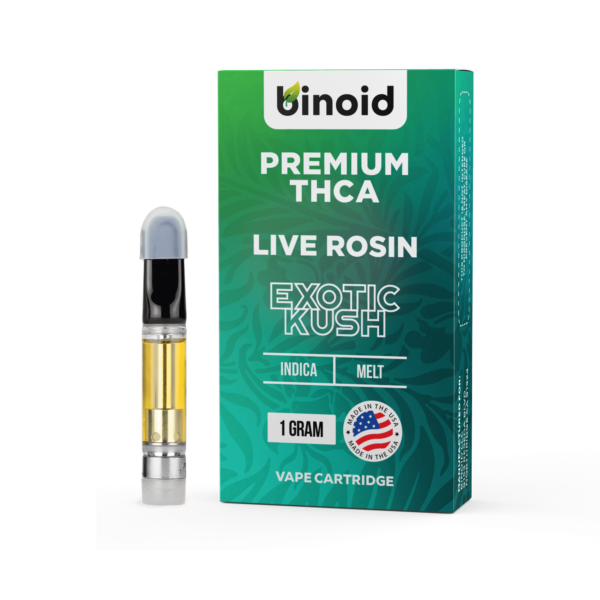 Buy THCA vape cartridge live rosin Exotic-Kush