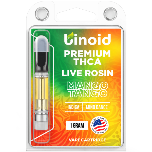 Buy THCA vape cartridge live rosin Mango-Tango